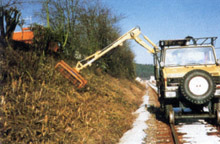 Tele-mower-on rail